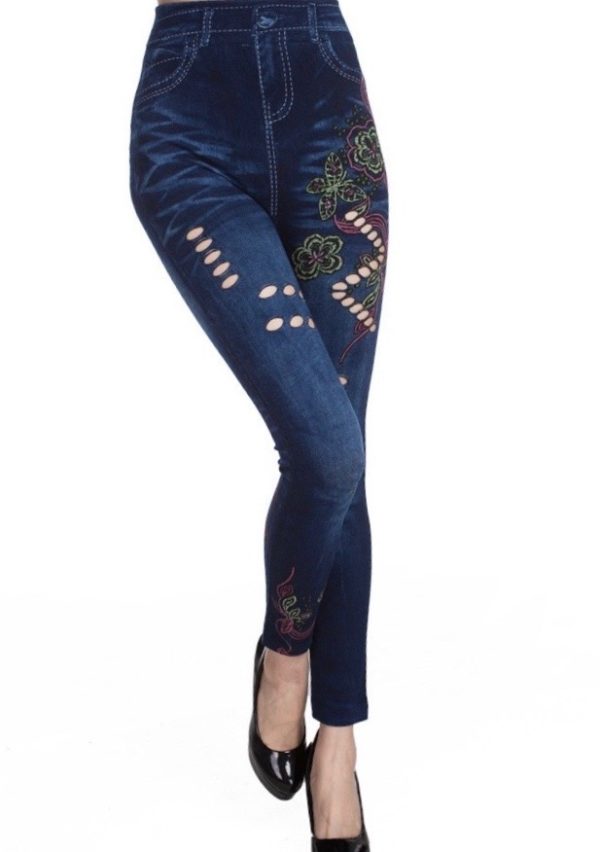 Zig Zag Denim Jeggings (ZM8221) - Image 5