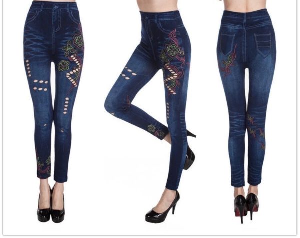 Zig Zag Denim Jeggings (ZM8221) - Image 8