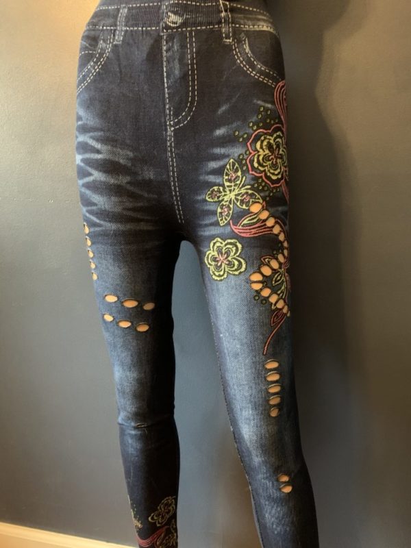 Zig Zag Denim Jeggings (ZM8221) - Image 4
