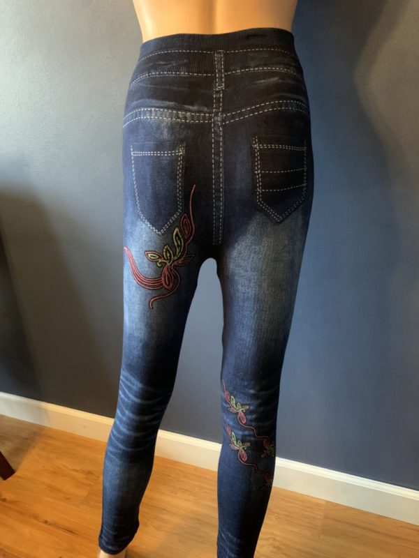 Zig Zag Denim Jeggings (ZM8221) - Image 3